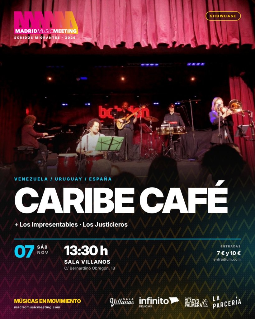 Cartel de Caribe Café en Madrid Music Meeting 2026